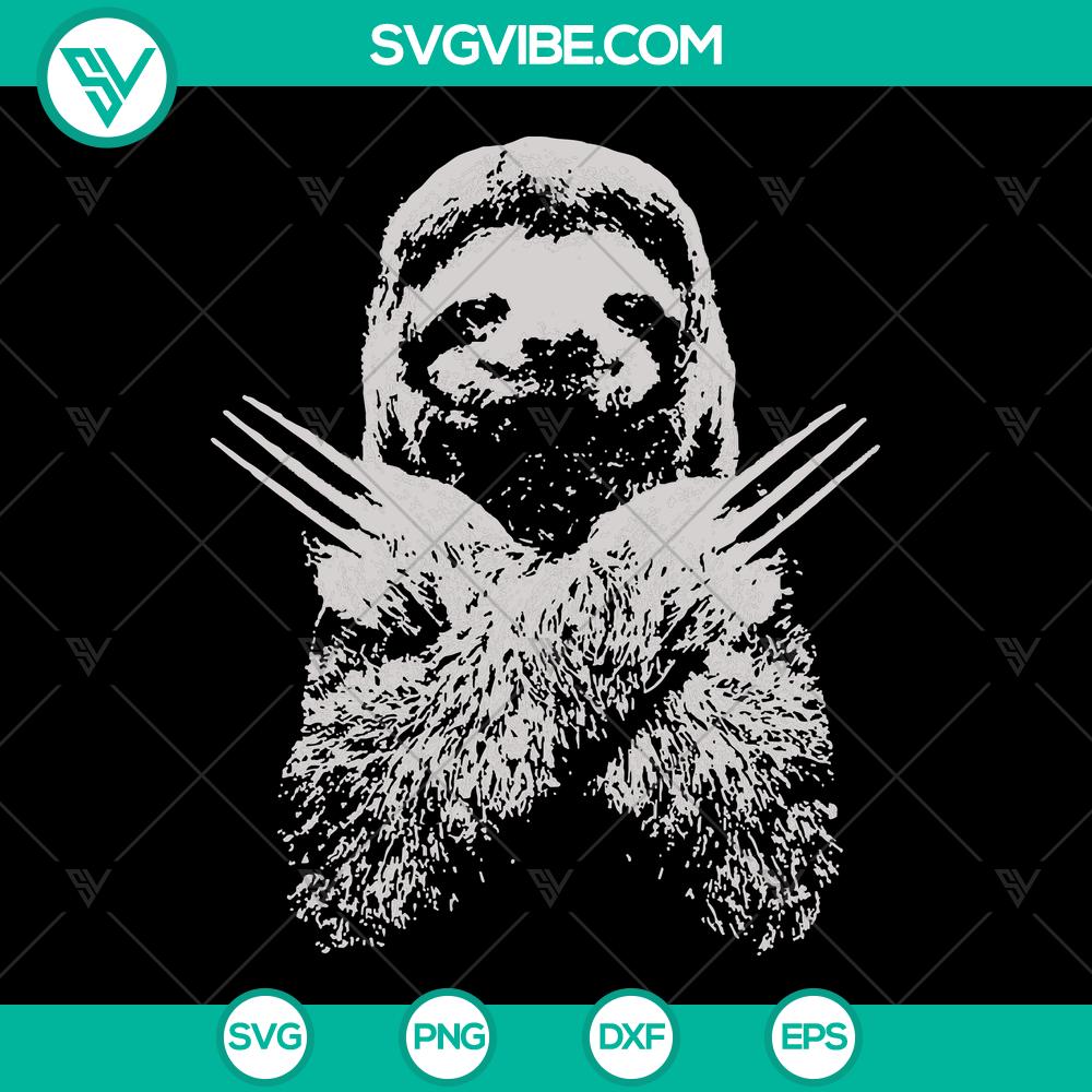 mockup-407029213.jpg Funny Brother Sister Wolverine Sloth Costume SVG design, ideal gift for Sloth lovers.