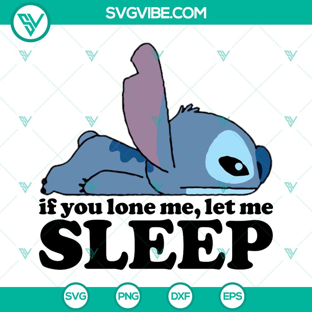 mockup-413789781.jpg If I Love Me Let Me Sleep Stitch SVG - Cut Files for Silhouette & Cricut, perfect for crafting projects and home decor.