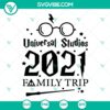 Universal Studio Family Trip 2021 SVG Clipart & Cut Files for instant download - ideal for family vacation scrapbooking and crafts.
