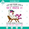 Flamingo themed "Get Over It" coffee SVG design, perfect for instant download. Ideal for coffee lovers.