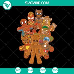 Marvel Avengers Gingerbread Svg | Christmas Xmas Gift 2021 | Cookies | Instant Download