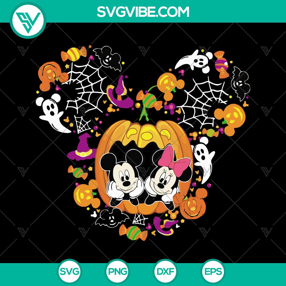 mockup-420694232.jpg Halloween-themed Disney Mickey and Minnie Pumpkin Card SVG - Perfect for Instant Download.