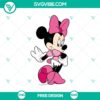 Free Pink Minnie Mouse SVG cut file featuring an adorable and colorful design. Perfect for DIY projects and crafts.