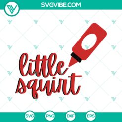 Little Squirt Baby DIY Ketchup and Mustard Design SVG &ndash; Instant Download