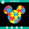 Mickey and Minnie Autism SVG Bundle with inclusive designs for instant download. Perfect for autism awareness crafts.