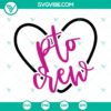 Back to school bundle SVG with PTO Crew and Teacher Appreciation designs for commercial use. Great for school-themed projects.