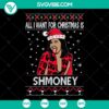 Cardi B SVG design for an Ugly Christmas Sweater with "All I Want For Christmas Is Shmoney" text. Unisex Best Ideas - Instant Download.