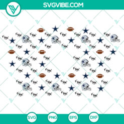 Dallas Cowboys Starbucks Wrap Svg - NFL Team Sport Svg for Cowboys Coffee - Instant Download