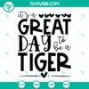 School spirit tiger teacher team SVG design with fall football and baseball elements. Perfect for mom and dad. Instant download.