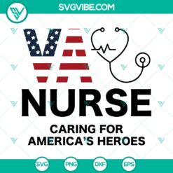 VA Nurse SVG for Nursing Student Shirt - Instant Download