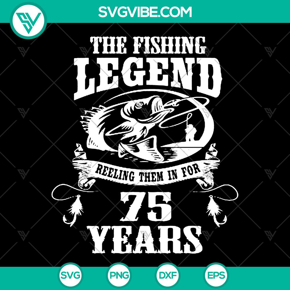mockup-454361810.jpg SVG bundle with 75-year fishing designs for Silhouette and Cricut, perfect for instant download for crafting projects.