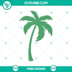 Palm tree SVG cut file for Cricut, free tropical design. Perfect for crafting summer projects.