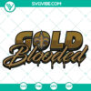 Gold Blooded New Orleans Saints SVG featuring the iconic Saints NFL logo celebrating Super Bowl victory. Instant Download for fans.