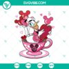 Disney Donald Duck Valentine Balloon & Tea Cup SVG DXF EPS PNG for crafts, featuring cute Donald Duck with love theme.