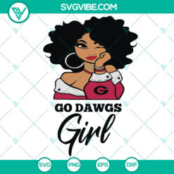 Go Dawgs Girl Sport SVG - Georgia Bulldogs NFL Football Shirt