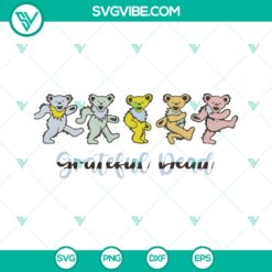 Grateful Dead Dancing Bears Jerry Bear SVG Bundle - Instant Download