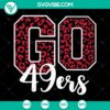 49ers football themed SVG bundle featuring a Mama Cheerleader iron-on design for Cricut & Cameo, available as an instant download.