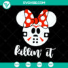 Minnie Jason and Killin' It SVG Bundle featuring Disney Halloween cut files - spooky and trendy designs for crafts.
