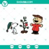 Snoopy and Charlie Brown Christmas SVG cut files with instant download, perfect for holiday crafting projects.