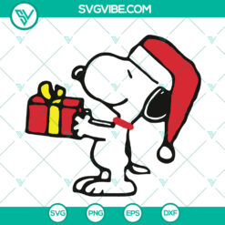 Snoopy Christmas SVG design, a cute Merry Christmas cartoon gift, perfect for instant download.