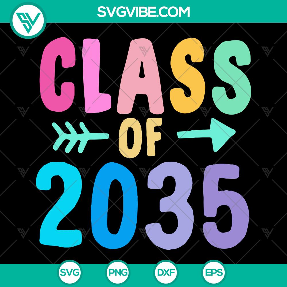 mockup-47971099.jpg Class of 2035 SVG and PNG graduation cut files for instant download, perfect for crafting projects.