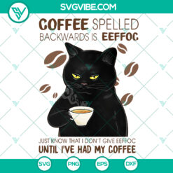 Coffee Cat Cafe Cup Svg Clipart for Cricut &amp; Silhouette - Instant Download