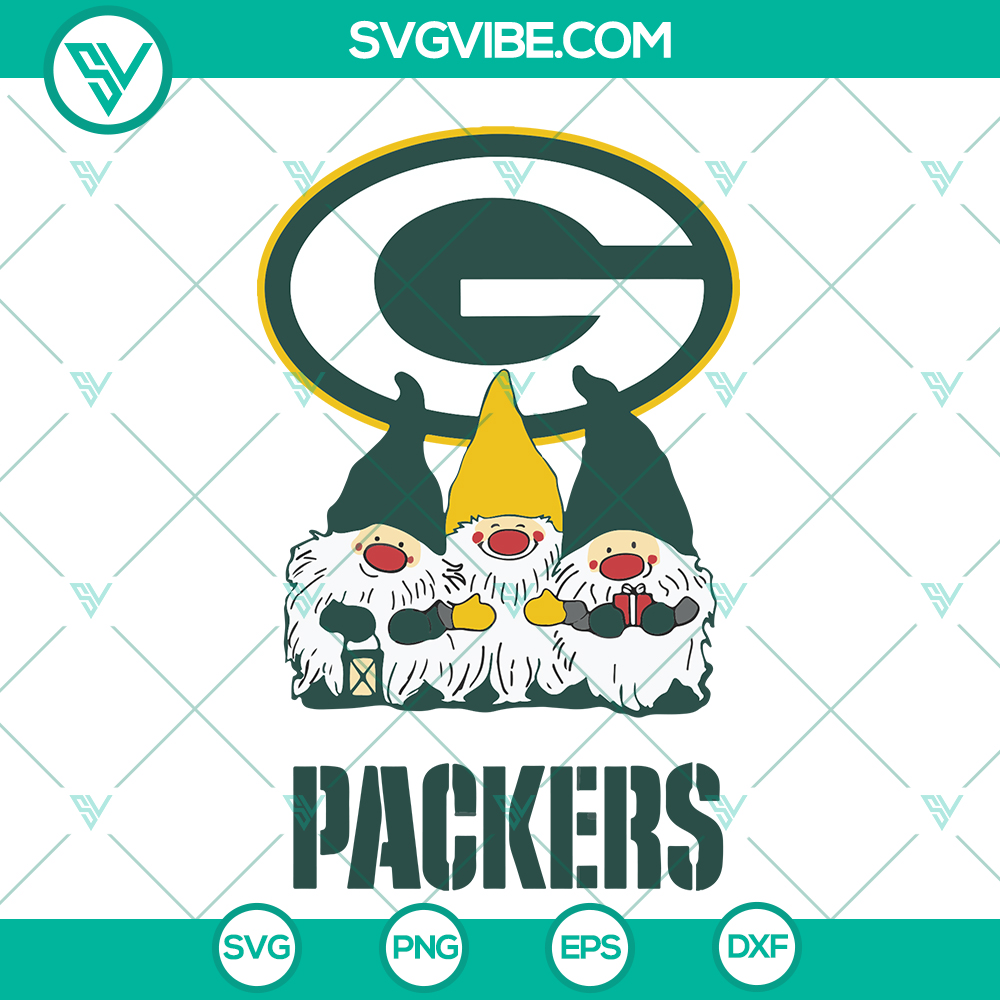 mockup-480324385.jpg Green Bay Packers NFL Gnomes SVG Bundle, perfect for fans. Instant Download of football-themed designs.