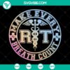 Respiratory therapist warrior design SVG cut files. Instant download for healthcare themed crafting projects.
