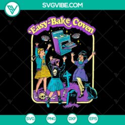 Easy Bake Coven SVG: Hilarious baking gift design for bakers. Perfect for Halloween! Instant download SVG file.