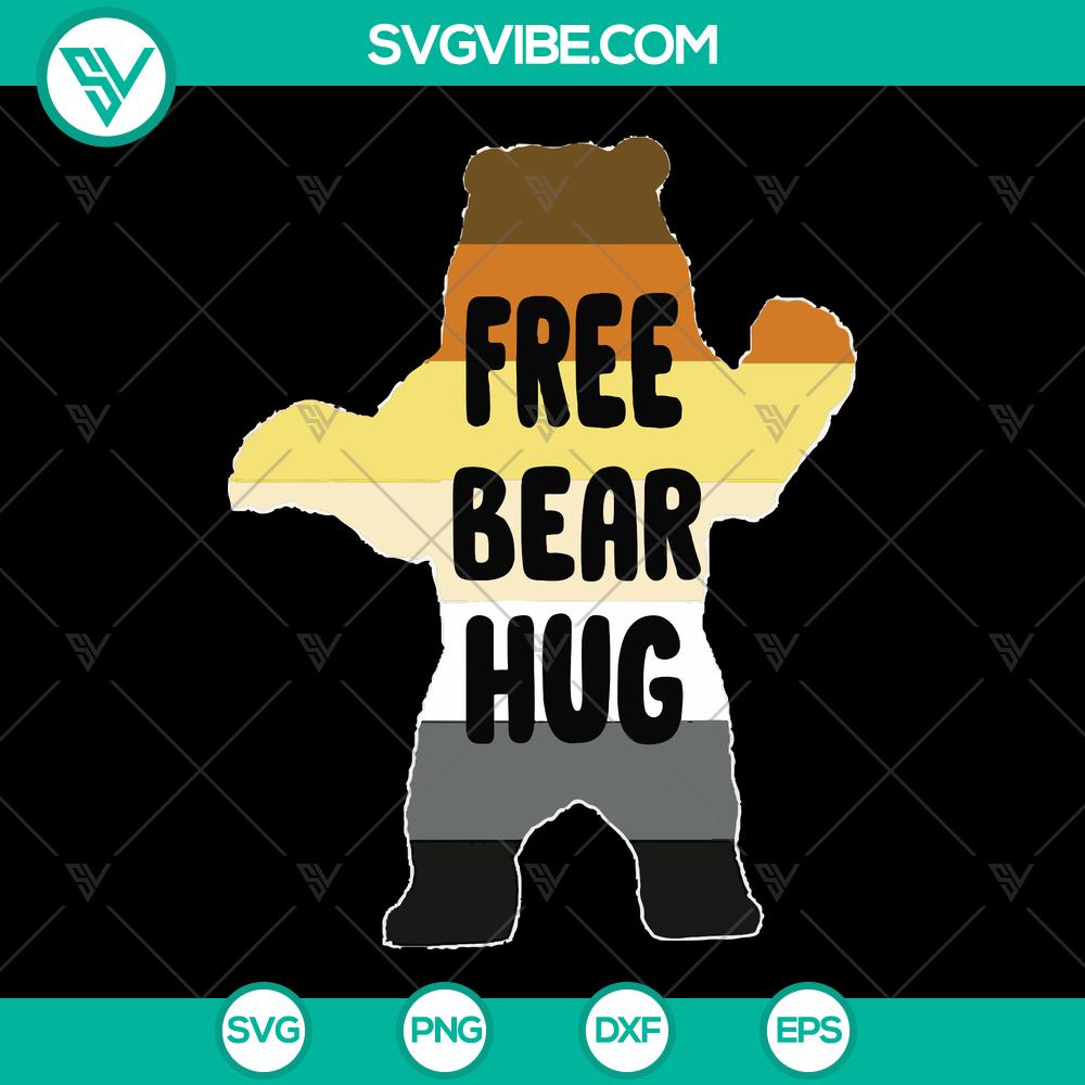 mockup-496483154.jpg Free Bear Hug Gay Pride Vintage SVG Cut Files with rainbow colors for instant download. Ideal for LGBTQ+ themed crafts.