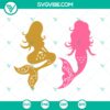 Mermaid fish cuttable design SVG PNG DXF EPS for crafting projects like shirts, mugs, and more. Instant download.