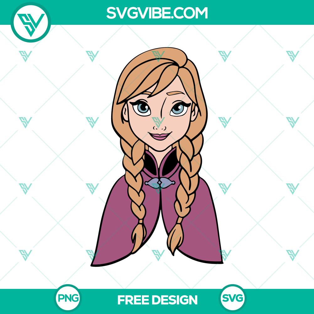 Frozen Anna SVG Cut File – Free Brave Princess Design Free Frozen Anna SVG Cut File – Brave Princess design, ideal for crafting projects.
