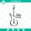 Vintage John Prine guitar women SVG, humorous digital clipart download with retro design.
