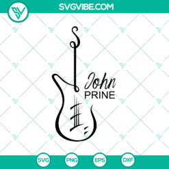 Vintage John Prine Guitar Women SVG - Funny Digital Download Clipart