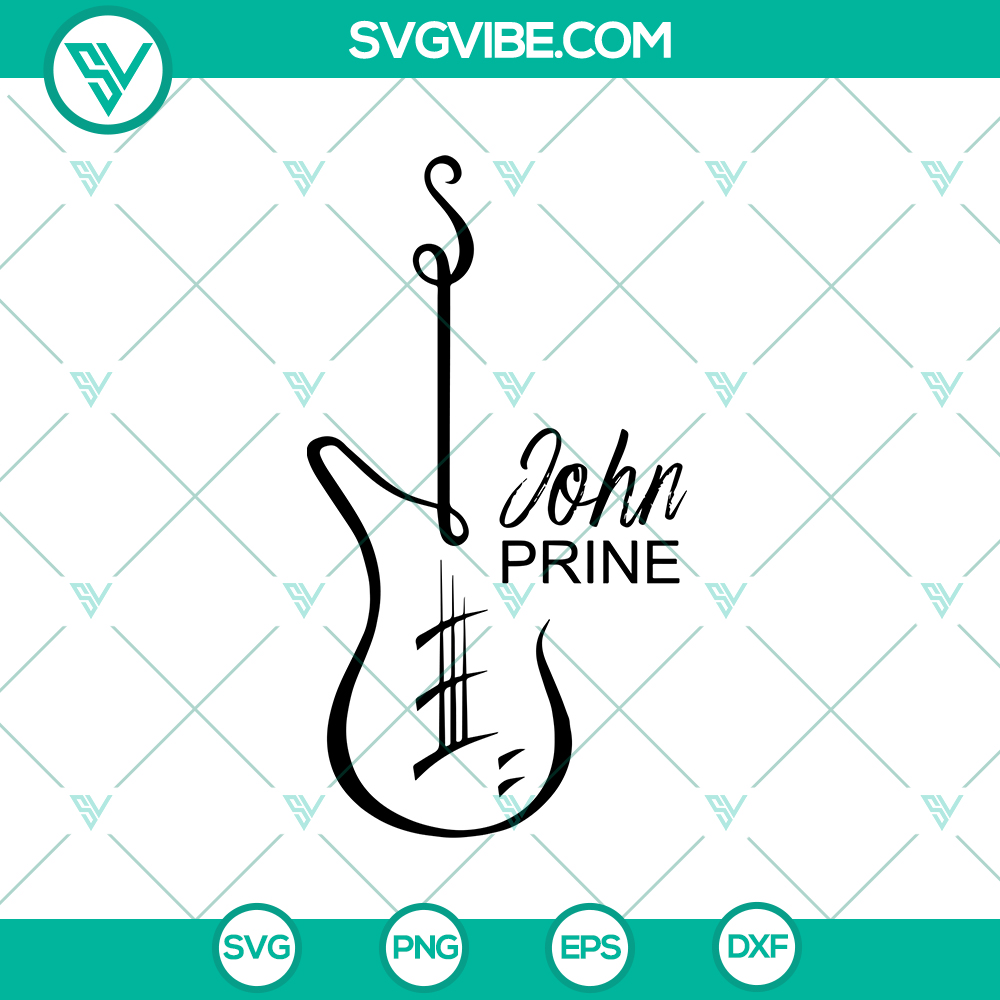 mockup-501704075.jpg Vintage John Prine guitar women SVG, humorous digital clipart download with retro design.