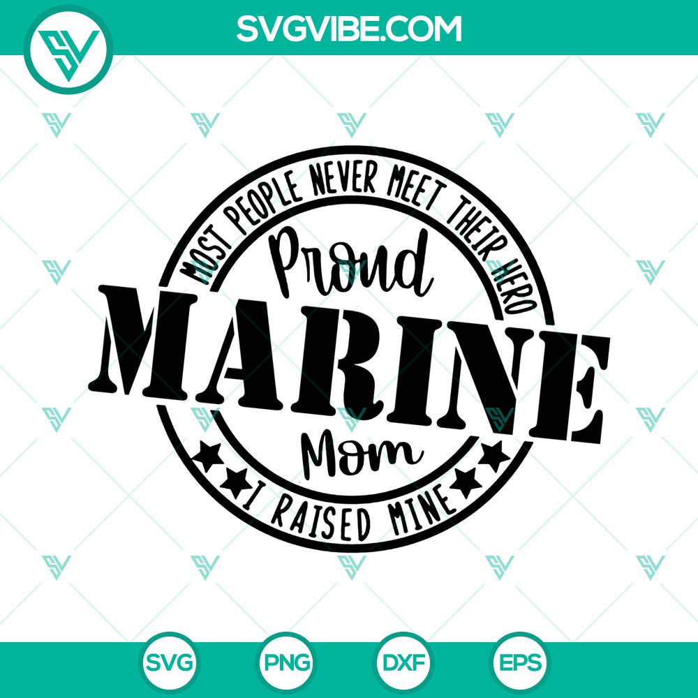 mockup-504253473.jpg Proud Marine Mom SVG Cut File perfect for instant download. Ideal for crafting projects or apparel. Great gift idea.