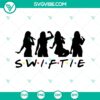 Taylor Swift silhouette design in SVG, DXF, EPS, PNG files for Swiftie Friends. Perfect for fans and crafts.