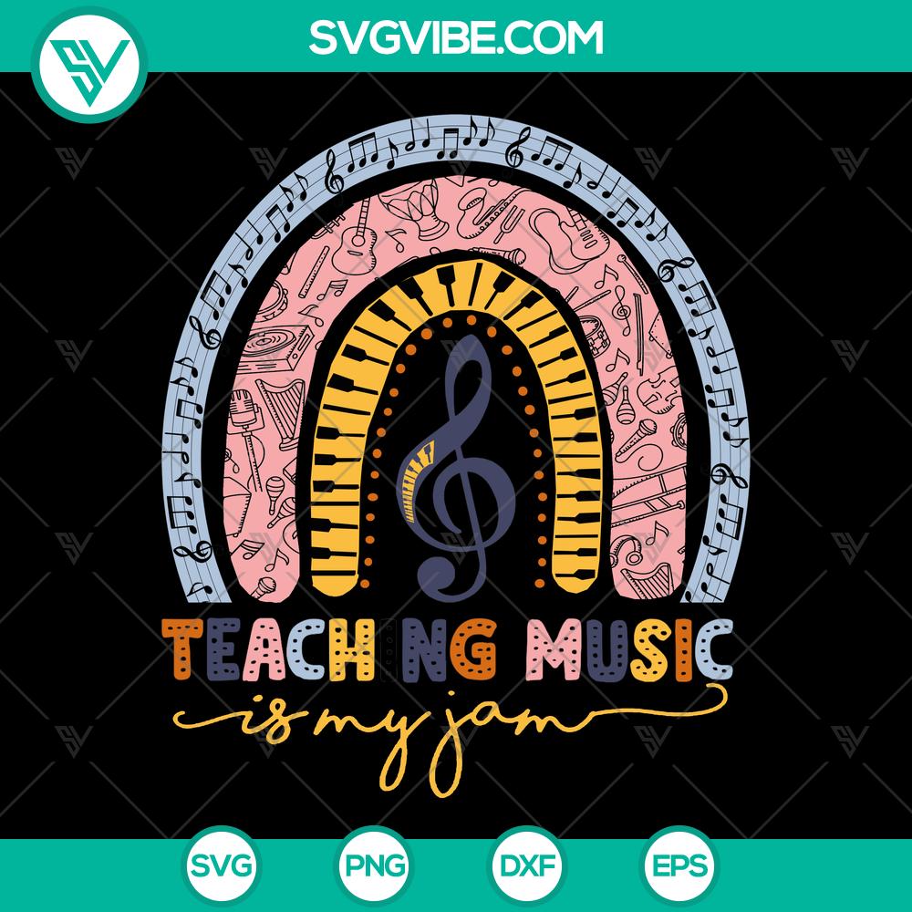 mockup-516525057.jpg Colorful boho rainbow music note design for school music teachers, perfect for sublimation printing.