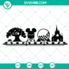 Florida Disney Parks monorail landmark SVG bundle design, ideal for Cricut, instant download.