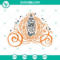 Cinderella Pumpkin Disney Princess Svg for Cricut - Instant Download