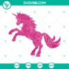 Sparkling Unicorn Monogram SVG: Glitter Horn Birthday Design for personalized event decorations.