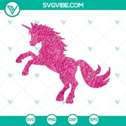 Sparkling Unicorn Monogram SVG: Glitter Horn Birthday Design