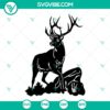 Deer SVG cut file - Buck clipart for Cricut & Silhouette, intricate design for crafting projects.
