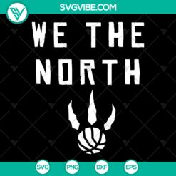 Vintage Toronto Raptors basketball SVG cut files with "We The North" design, perfect for instant download. Great for basketball fans and crafts.