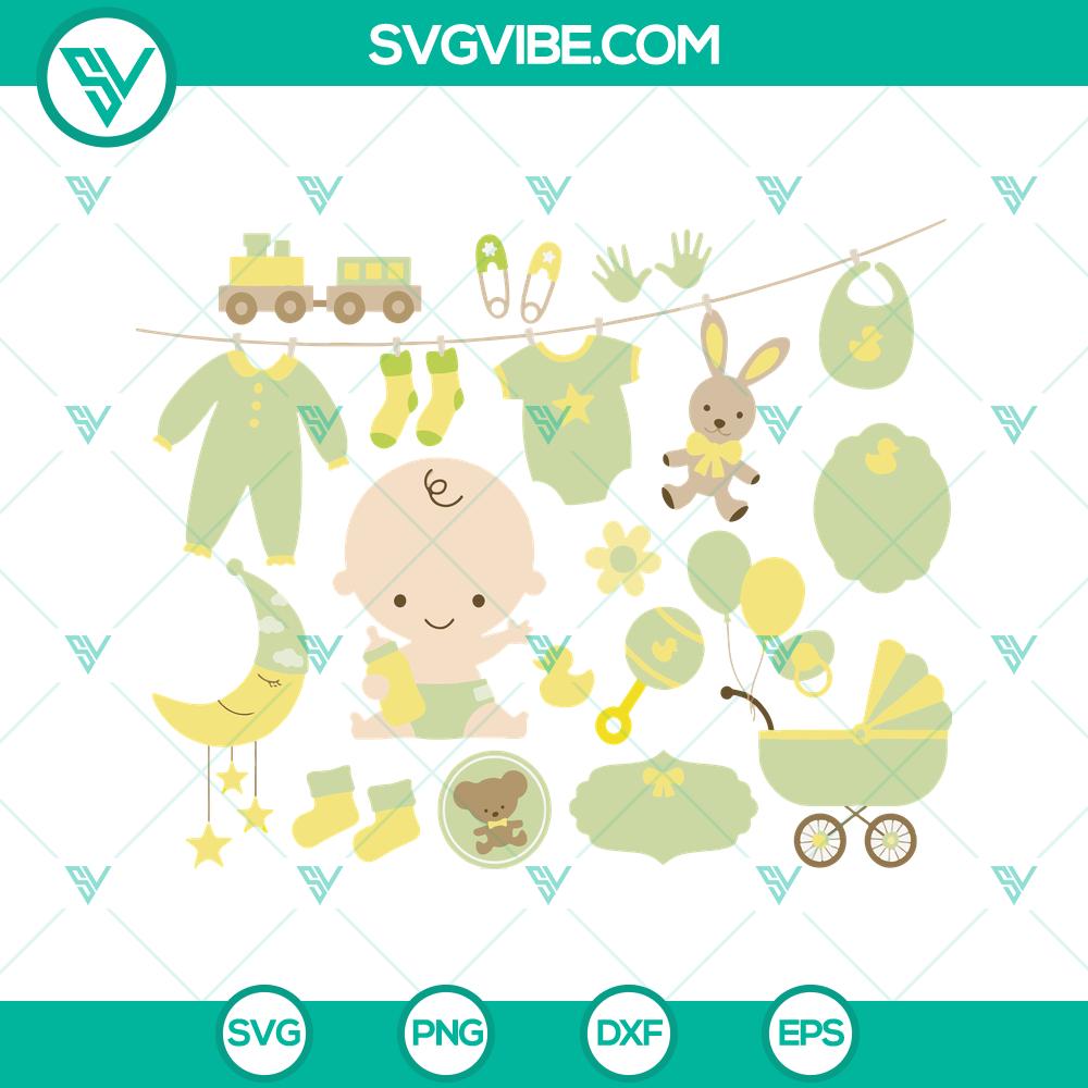 mockup-542808076.jpg Green baby clipart for neutral gender baby showers. Instant download of cute and versatile baby-themed graphics.
