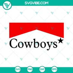 "Cowboy Country Marlboro Cigarettes Themed Digital Cut File - SVG PNG DXF for Cameo Cricut Design &ndash; Instant Download"