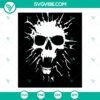 Skull tattoo SVG design cut file with instant download, perfect for crafting projects.
