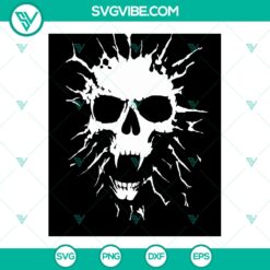 Skull tattoo SVG design cut file with instant download, perfect for crafting projects.