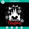 Christmas trip SVG bundle with snowflakes, magic castle, and mouse ears. Instant download for holiday crafts and designs.