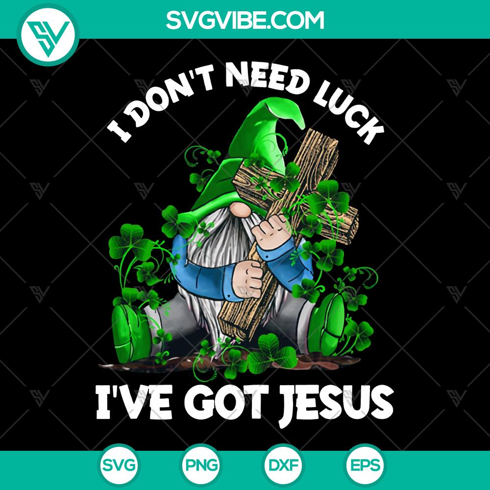 mockup-550573863.jpg St. Patrick's Day Gnome with Jesus design in PNG format for instant download, perfect for celebrating without luck.